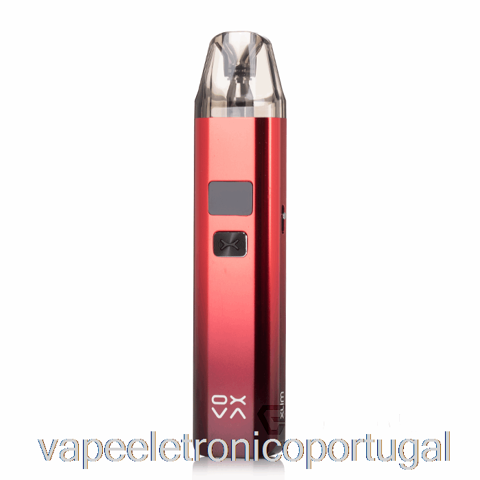 Vape Eletrônico Oxva Xlim V2 25w Pod Sistema Preto Brilhante Vermelho